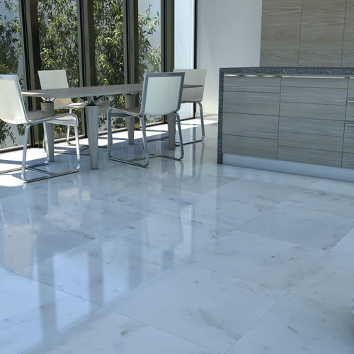 Carrelage en marbre - BLANCO SAN MARINO - GRUPO SAN MARINO - brillant / d'intérieur / de sol