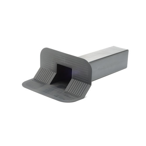 Raccord d'évacuation en TPE - L 427 - 45&deg; RIBBED FLANGE - IMPERTEK Srl - angulaire