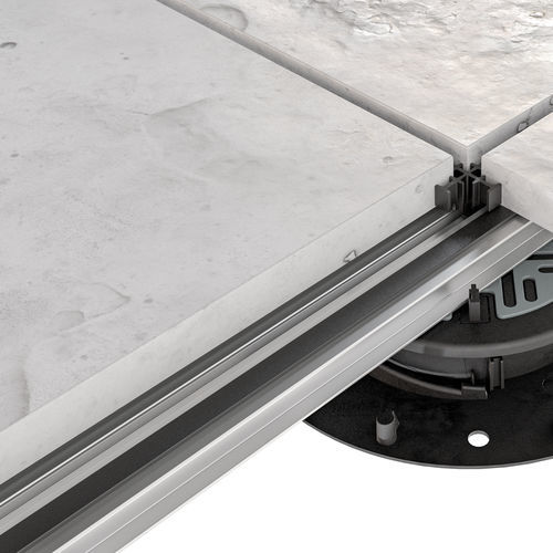 Lambourde en aluminium - T-Rail - IMPERTEK Srl - pour plancher technique / pour terrasse / démontable