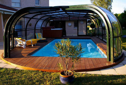 Abri de piscine haut - TABARCA - abrisol - télescopique / fixe / en métal