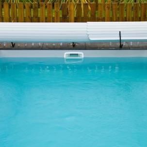 Abri de piscine plat - e-Classic Lux - abrisol - coulissant / en polycarbonate / motorisé