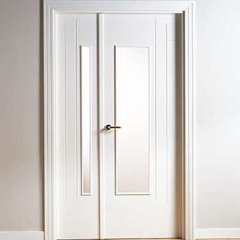 Porte d'intérieur - MML6 SERIES - MARCOS MARTINEZ MINGUELA - en bois / battante / semi-vitrée