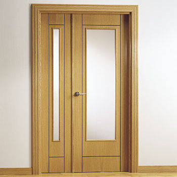 Porte d'intérieur - MM2 SERIES - MARCOS MARTINEZ MINGUELA - en chêne / battante / vitrée