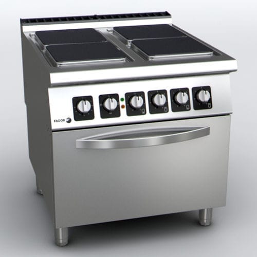Cuisinière électrique - C-E941 - FAGOR INDUSTRIAL - professionnelle / 4 foyers / 1 four