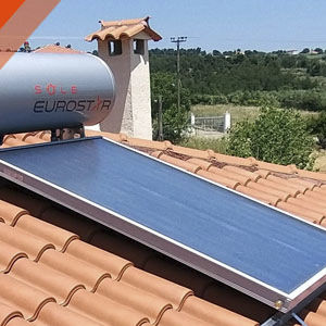 Chauffe-eau solaire - EUROSTAR - Sole - sur toiture / horizontal / professionnel