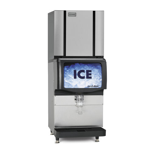Machine à glaçons à évaporateur vertical - IOD150 - Ice-O-Matic - professionnelle / avec distributeur d'eau glacée
