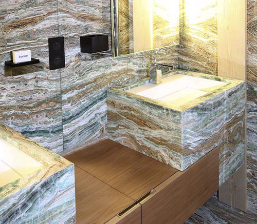 Carrelage en marbre - ONICE SMERALDO - BUDRI - de salle de bain / mural / pour sol