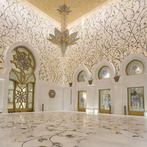 Carrelage en marbre - SHEIKH ZAYED BIN SULTAN AL NAHYAN MOSQUE - BUDRI - à relief / 3D / d'intérieur