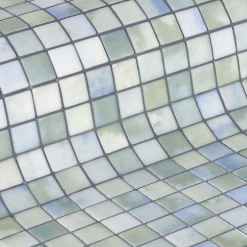 Mosaïque en verre - FLUID 25 - EZARRI MOSAICO - mate / d'extérieur / de piscine