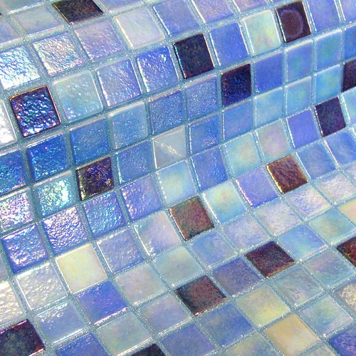 Mosaïque en verre - DELPHINUS 25 - EZARRI MOSAICO - brillante / d'intérieur / d'extérieur