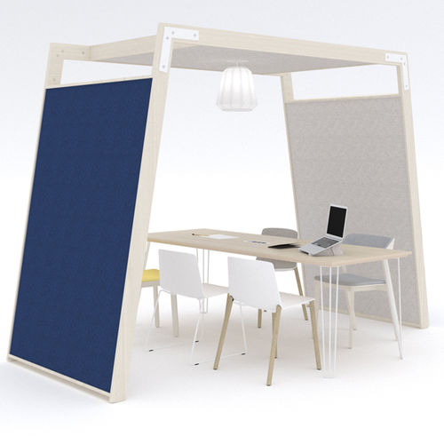 Séparateur d'espace en bois - ARCHE   - iwoodlove - en feutre acoustique / professionnel