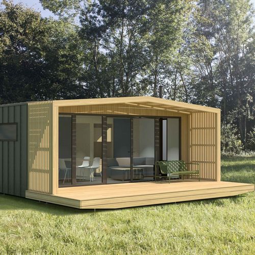 Micro-maison préfabriquée - PAM - iwoodlove - modulaire / contemporaine / en bois