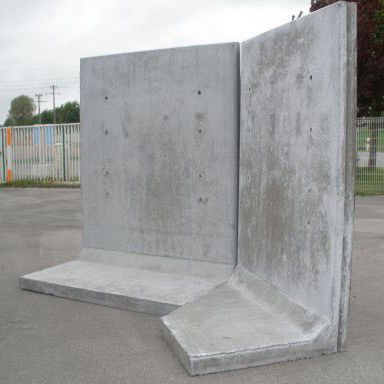 Mur en béton armé - ANGLE - ALKERN - préfabriqué / avec panneau modulaire