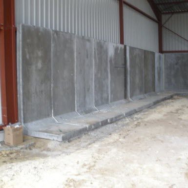 Mur en béton armé - L - ALKERN - préfabriqué / avec panneau modulaire