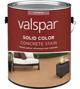 Peinture décorative - SOLID COLOR CONCRETE STAIN - VALSPAR - de finition / d'extérieur / pour sol