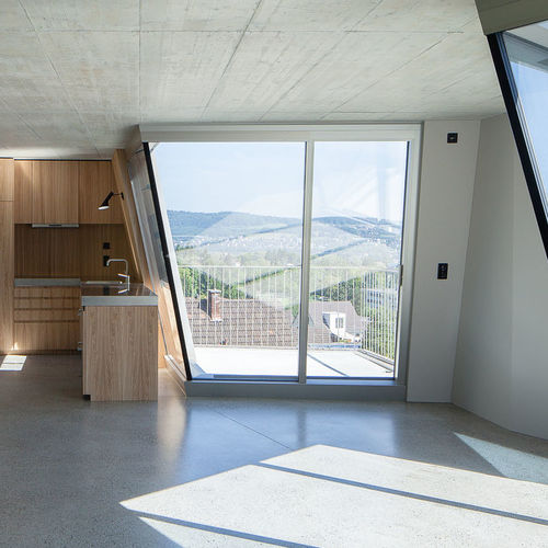 Porte-fenêtre oscillo-battante - ZURICH - AIR-LUX - en aluminium / à double vitrage / à isolation thermique