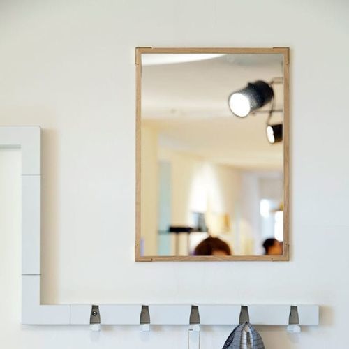 Miroir mural - Epaulette - VIJ5 - contemporain / rectangulaire / en chêne
