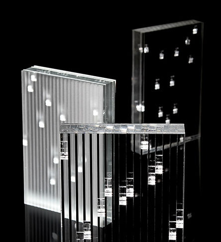 Panneau décoratif mural - LUMINA ™ - SENSITILE - LED / acrylique / mat