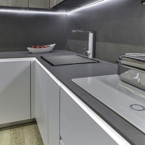 Panneau décoratif de revêtement - Pietra di Piombo - NEOLITH - pour agencement intérieur / inrayable / anti-UV