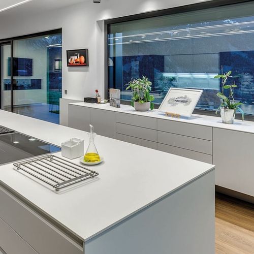 Panneau décoratif de revêtement - Just White - NEOLITH - pour meuble / pour cuisine / pour façade