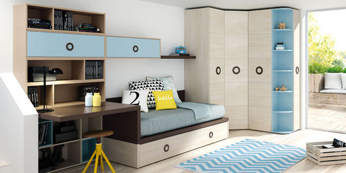 Chambre d'enfant blanche - FLANDES - Lagrama - bleue / en bois / pour garçon