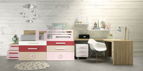 Lit simple - BUDAPEST - Lagrama - contemporain / pour enfant (unisexe) / avec rangement intégré