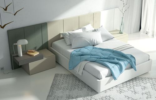 Tête de lit pour lit double - AW - Lagrama - contemporaine / en bois / avec tables de chevet
