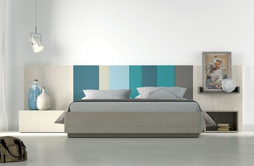 Lit double - AW - Lagrama - contemporain / avec tête de lit / avec tables de chevet