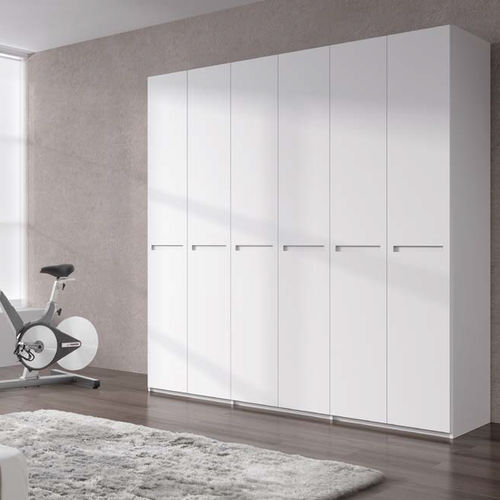 Armoire contemporaine - ODYSSEY  - Sistema Midi - en bois laqué / à portes battantes / blanche