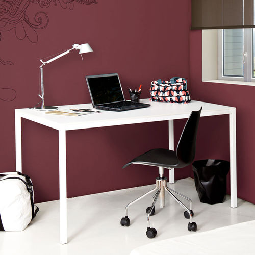 Bureau sur pied - SLIM - Sistema Midi - contemporain / en bois laqué / droit