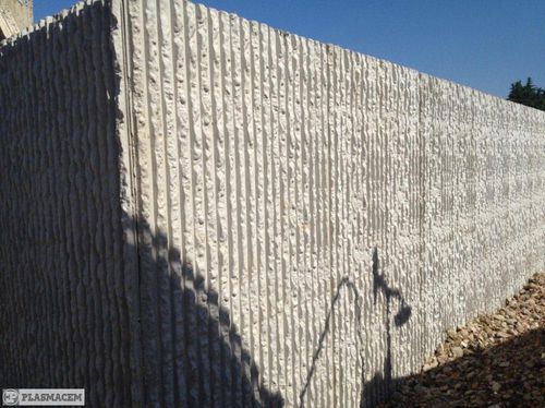 Matrice de coffrage pour mur - P-54 - Plasmacem - aspect pierre / en béton préfabriqué / pour béton imprimé