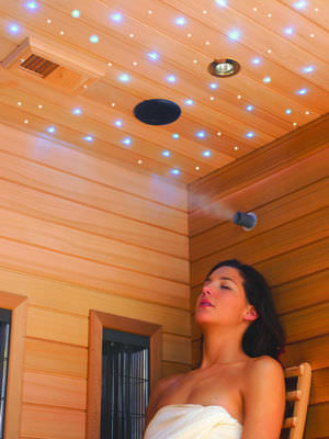 Plafonnier contemporain - HEALTH COMPANY - en plastique / à LED / pour sauna