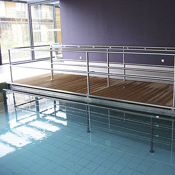 Fond mobile pour bassin thérapeutique - CLINIQUE DU BOURGET - AQUALIFT INDUSTRIE