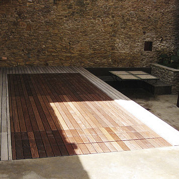 Fond mobile pour piscine en bois - MINERAL - AQUALIFT INDUSTRIE