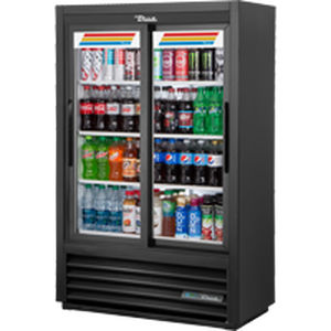 Réfrigérateur à double porte - GDM-33SSL-56-HC-LD - True Food International - professionnel / en pose libre / noir