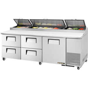 Table de préparation pour pizza - TPP-93D-4 - True Food International - en inox / réfrigérée / professionnelle
