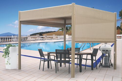 Pergola autoportée - MOON - IL CEPPO - en bois / couverture en toile
