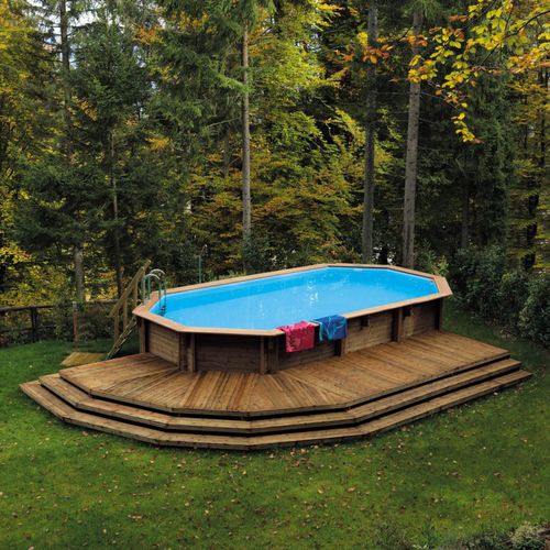 Piscine d'extérieur - IL CEPPO - hors-sol / en bois