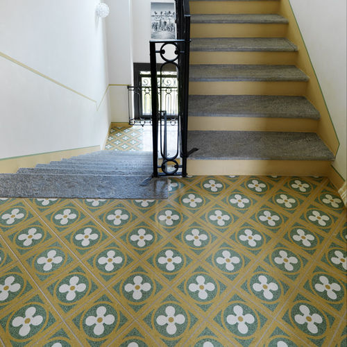 Carrelage en grains de marbre - IL CAVALIERE ROSA - MIPA srl - poli / de salon / de sol