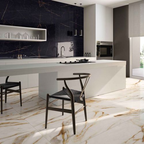 Carrelage en grès cérame - NOBILE - DESVRES - poli / d'intérieur / de salle de bain