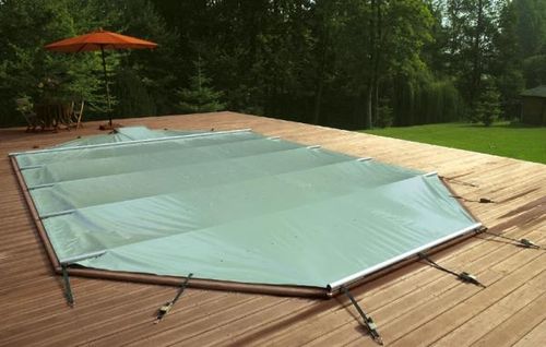 Couverture de piscine à barres - PISCINELLE - de sécurité