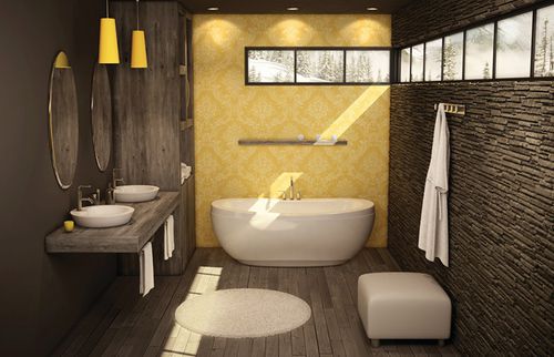 Baignoire ovale - REVERIE F - MAAX bathroom - en îlot / en acrylique / blanche
