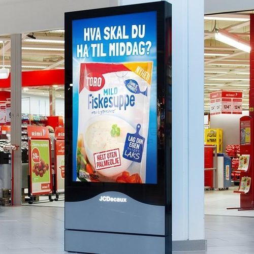 Panneau publicitaire sur pied - JCDecaux - Mobilier Urbain - mural / encastré / à LED