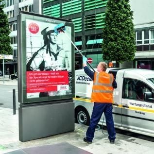 Panneau d'affichage encastrable - JCDecaux - Mobilier Urbain - fixe / urbain / pour espace de travail