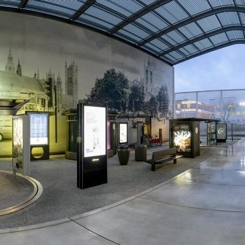 Panneau d'affichage pose libre - JCDecaux - Mobilier Urbain - enfichable / urbain / pour espace de travail