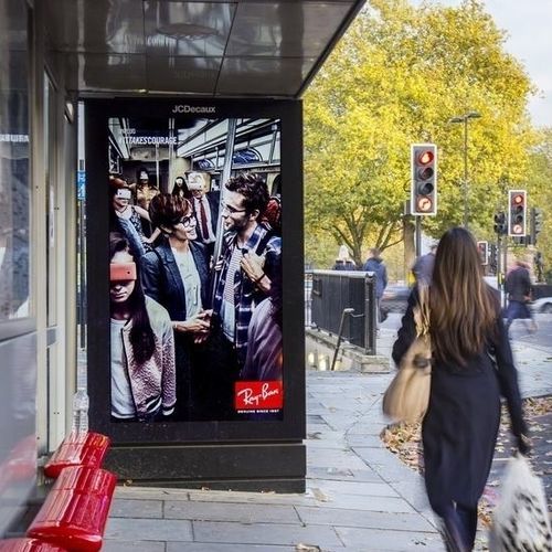 Panneau d'affichage mural - JCDecaux - Mobilier Urbain - d'extérieur / mobile / à LED