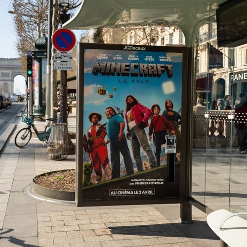 Panneau publicitaire sur pied - JCDecaux - Mobilier Urbain - à encastrer / à LED