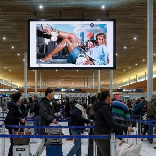 Panneau publicitaire mural - JCDecaux - Mobilier Urbain - à LED