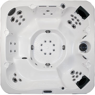 Spa encastrable - MERIDIAN - DIMENSION ONE SPAS - carré / 6 places / d'intérieur