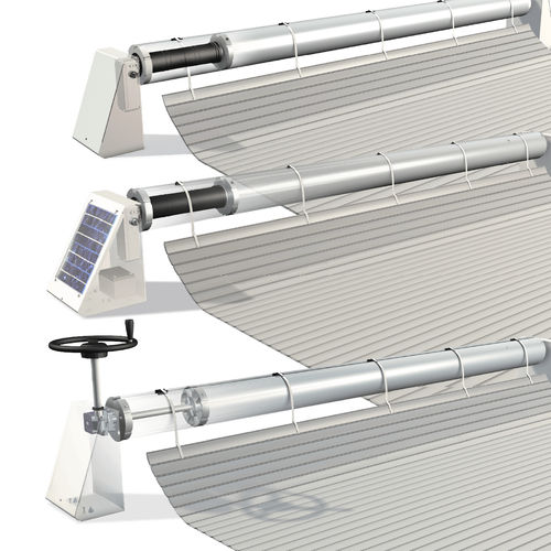 Couverture de piscine à lattes - AQUADECK - PROCOPI - automatique / de sécurité / à capteur solaire